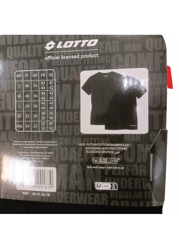 T-Shirt Lotto 2-pak dekolt V